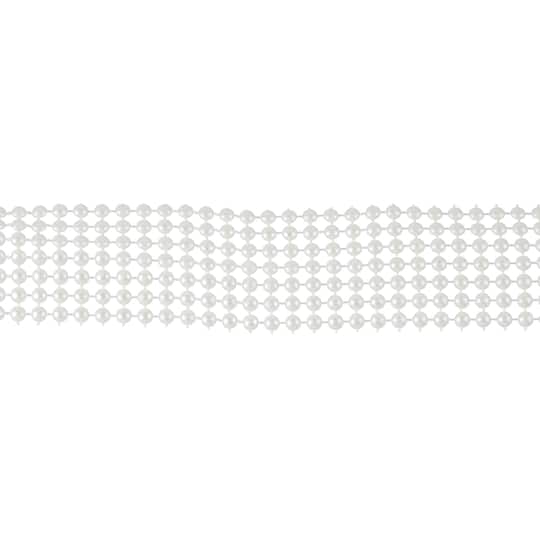 1 3/8" White Pearl Mesh Trim by Celebrate It®